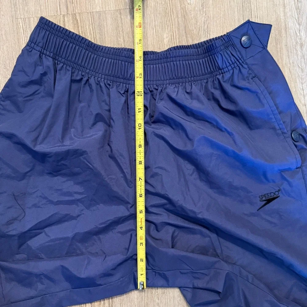 Speedo Mens Medium Vintage 90's Tearaway Track Pants‎ Nylon Navy
